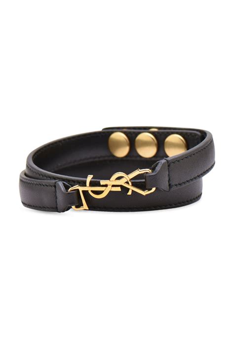 ysl braceler|yves Saint Laurent leather bracelet.